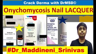 Onychomycose Amorolfine Ciclopirox Terbinafine Efinaconazole Tavaborole Vernis À Ongl...