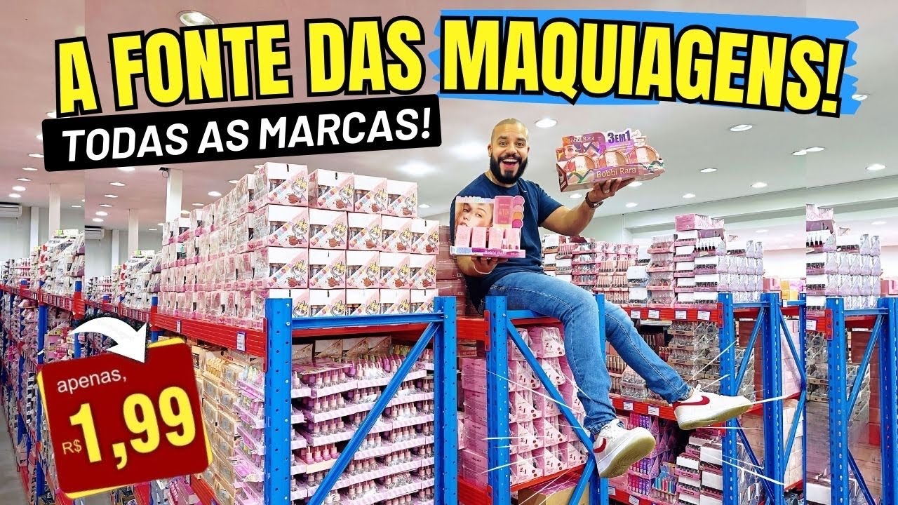 25 DE MARÇO | CONHEÇA O MAIOR GALPÃO DE MAQUIAGEM + BARATO NO MERCADÃO das MAQUIAGEM BRÁS SP ATACADO