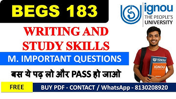 ✅ BEGS 183 Important Questions with Answers 2025 | Previous Year Question Paper Solved In Engish