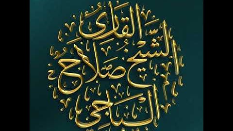 يَا دَاوُودُ إِنَّا جَعَلْنَاكَ خَلِيفَةً فِي الْأَرْضِ | القارئ صلاح الباجي