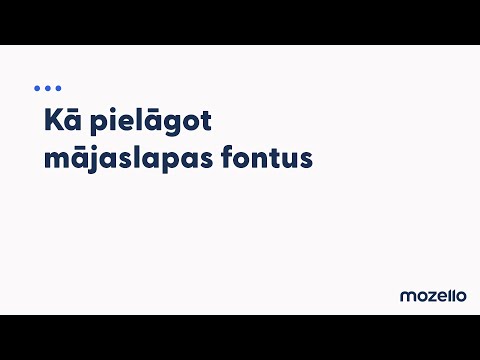 Video: Kā Salabot Fontus