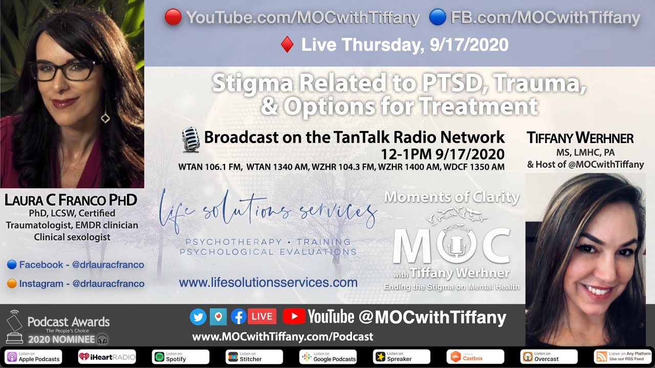 Live Cut Audio, Laura C Franco PhD - Stigma Related to PTSD, Overall Trauma, & Options for Treatment