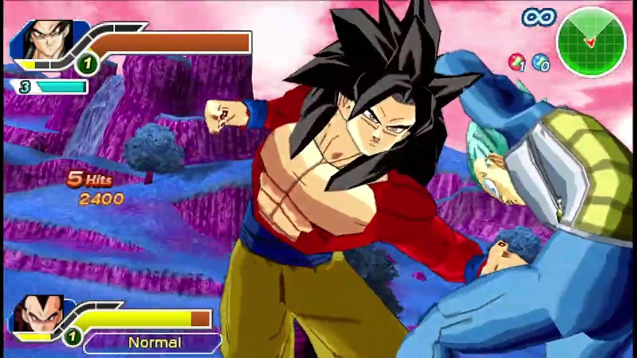 Super Saiyan 4 Goku & Vegeta Vs Super Saiyan Blue Goku & Vegeta Dragon Ball Z Tenkaichi Tag Team