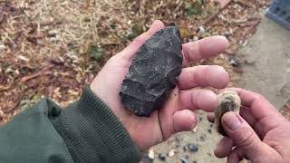 Chert on chert hammerstone practice