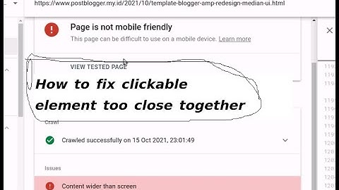 How to fix clickable element too close together