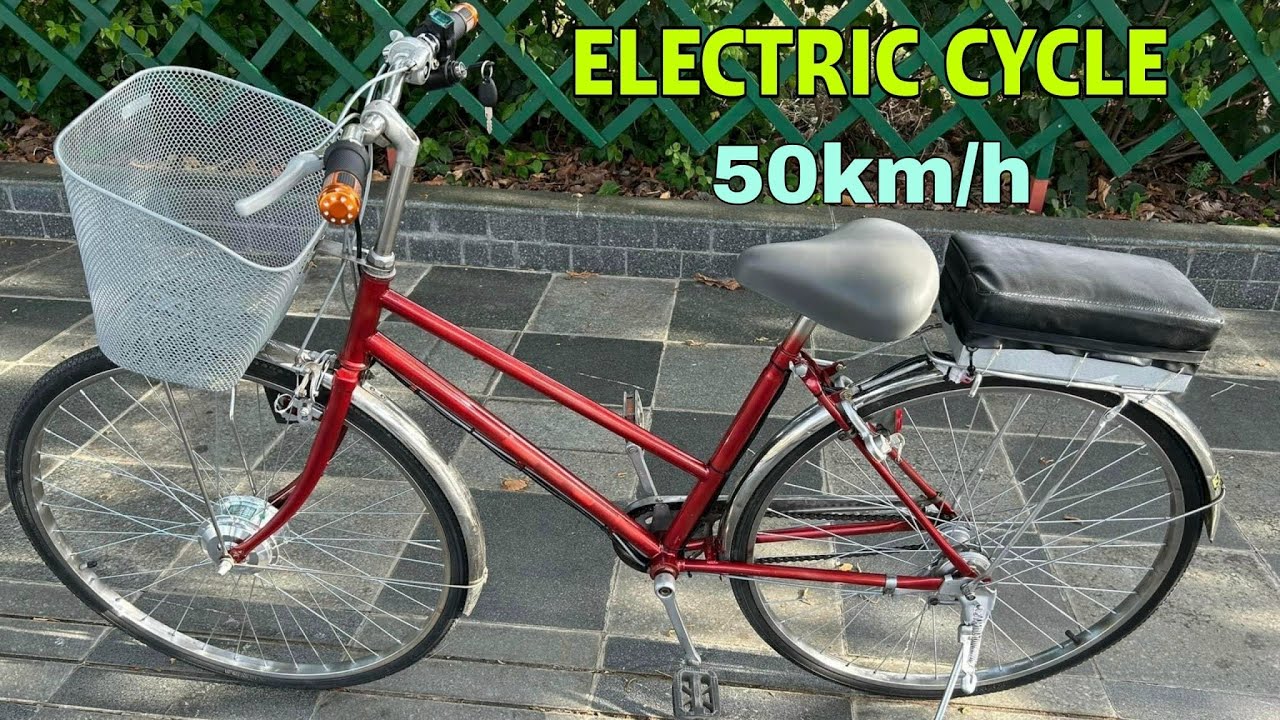 How To Make Electric Bike 50km/h Using 350W EBike Conversion Kit YouTube