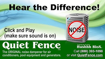 Quiet Fence Noise Screen...Hear the Difference!