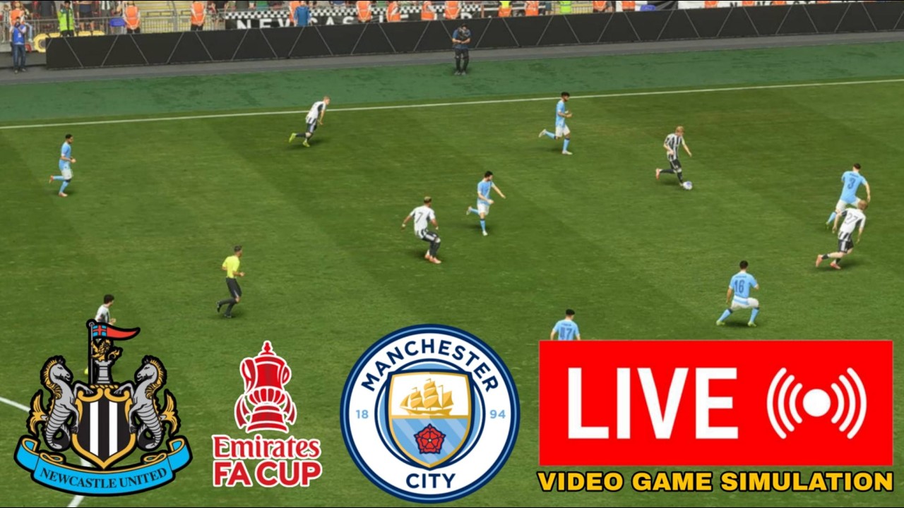 🔴 Newcastle United vs Manchester City  - FA Cup 2025/2026 LIVE Score & FC26 Simulation