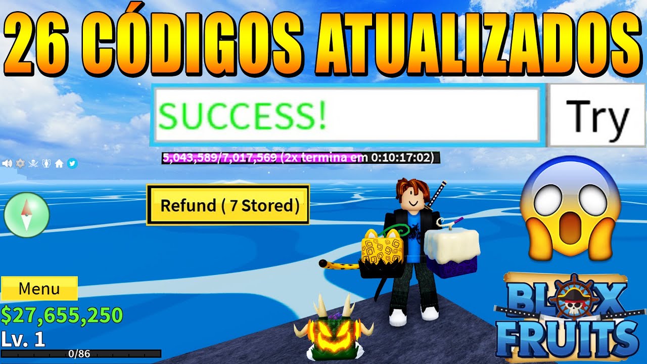 CORRE!! NOVO CÓDIGO DA FRUTA BUDDHA REWORK DO UPDATE 20 NO BLOX FRUITS -  ROBLOX 