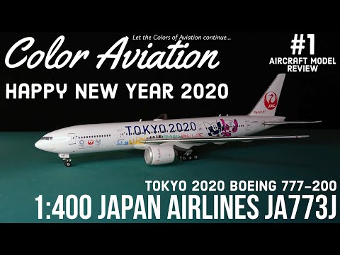 Happy New Year 2020 1:400 Japan Airlines Boeing 777-200 JA773J