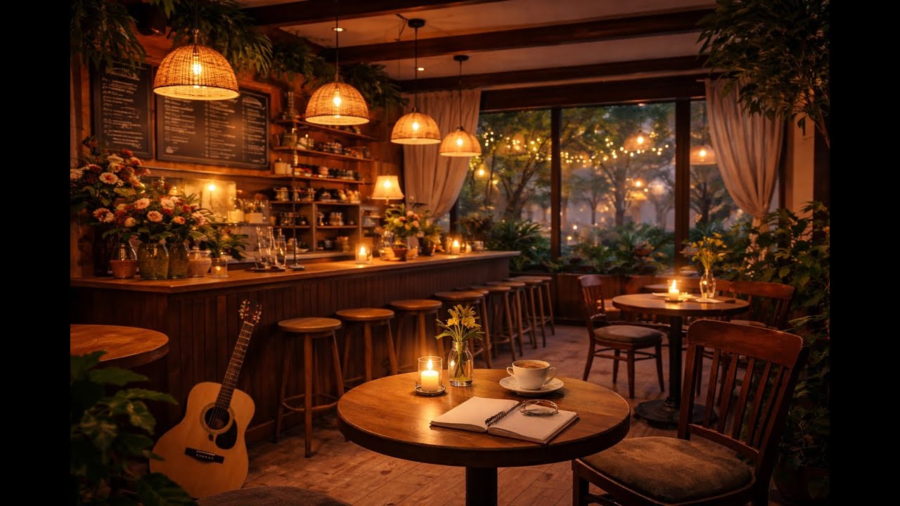 Cozy Café Bossa Nova ☕ Warm Brazilian Jazz for Relaxing, Studying & Evening Vibes