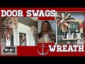 Door Frame Swags Dollar Tree Square Wreath Form | Nautical Summer Wreath |  Front Porch Decor Ideas