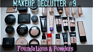 Makeup Declutter 9 | Foundations & Powders