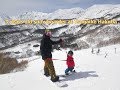 白馬栂池山頂から３歳キッズとスノーボーディング！（3years old snowboarder at Tsugaike Hakuba）