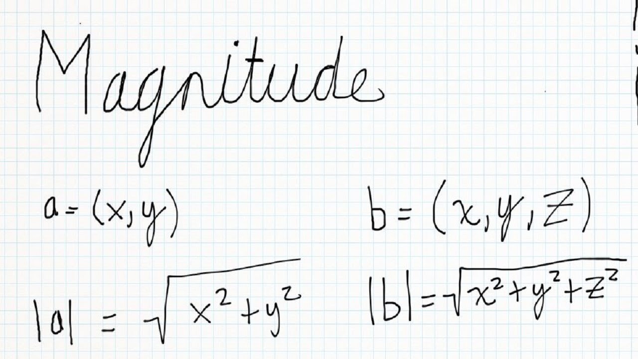 Finding the Magnitude of a Vector - YouTube