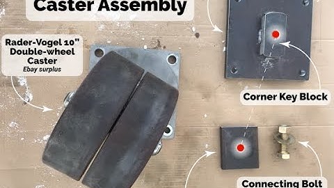 Shipping Container Caster Assembly