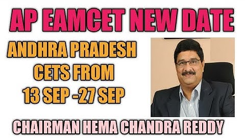 AP EAMCET NEW DATES |AP CETS FROM 13 SEPTEMBER|OFFICIAL CONFIRMATION|