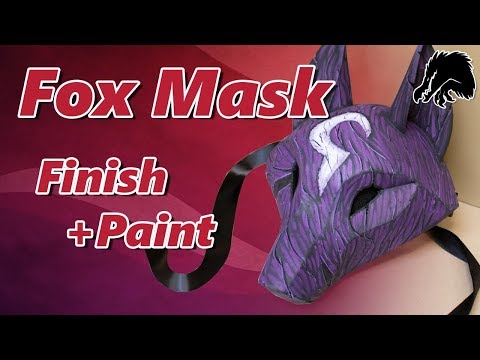 Finishing and Painting a Kitsune Fox Mask