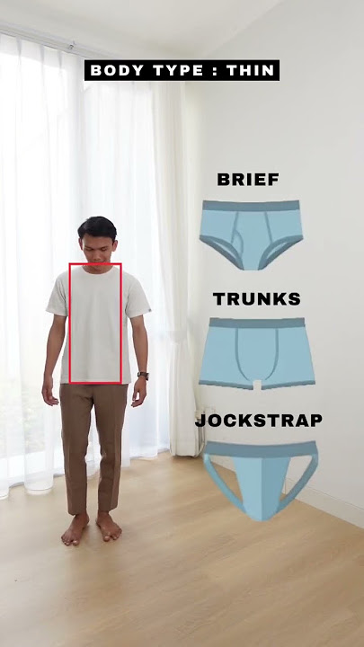 Types of Underwear According to Men's Body Shape! #fashion #mensfashion #underware #shorts