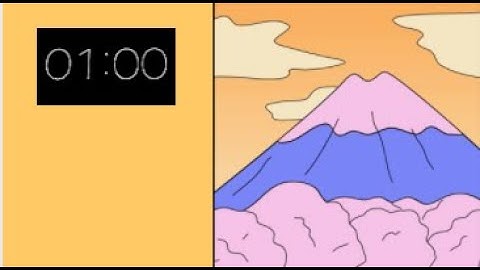 1 Min Classroom Timer // MOUNTAINTOP // Relaxing Music