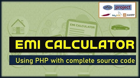 Oth989 EMI Calculator | Learn how to write php code | XAMPP php source code download | 4k #highblix