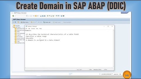2.Create Domain in SAP ABAP | Data Dictionary (DDIC) | TCode - SE11 #abap #freshers #tutorial
