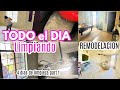 TODO el dia LIMPIANDO, 4 DIAS de LIMPIEZA PROFUNDA 1, barriendo y trapiando, nueva sala de juegos.