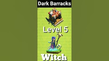 Dark Barracks level 1 to max with animation | coc | Clash of Clans  #shorts #coc