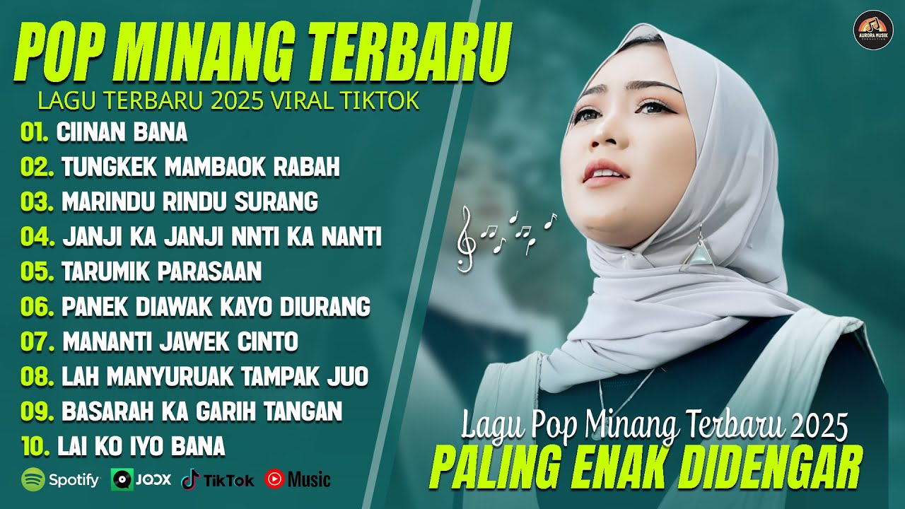 CIINAN BANA (LIRIK) FULL ALBUM TERBAIK (MIX) LAGU POP MELAYU TERBARU - LAGU POP MINANG TERBARU 2025