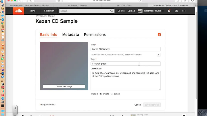 Embedding tracks on your website with Soundcloud