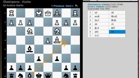 IM   Andrew Martin   Scandinavian   3   Qd8   Game 5