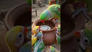 Maa Ka Pyaar Sabse Anmol ❤️🦜 | AI Video #villagelife #ai
