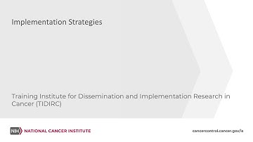 TIDIRC: Implementation Strategies