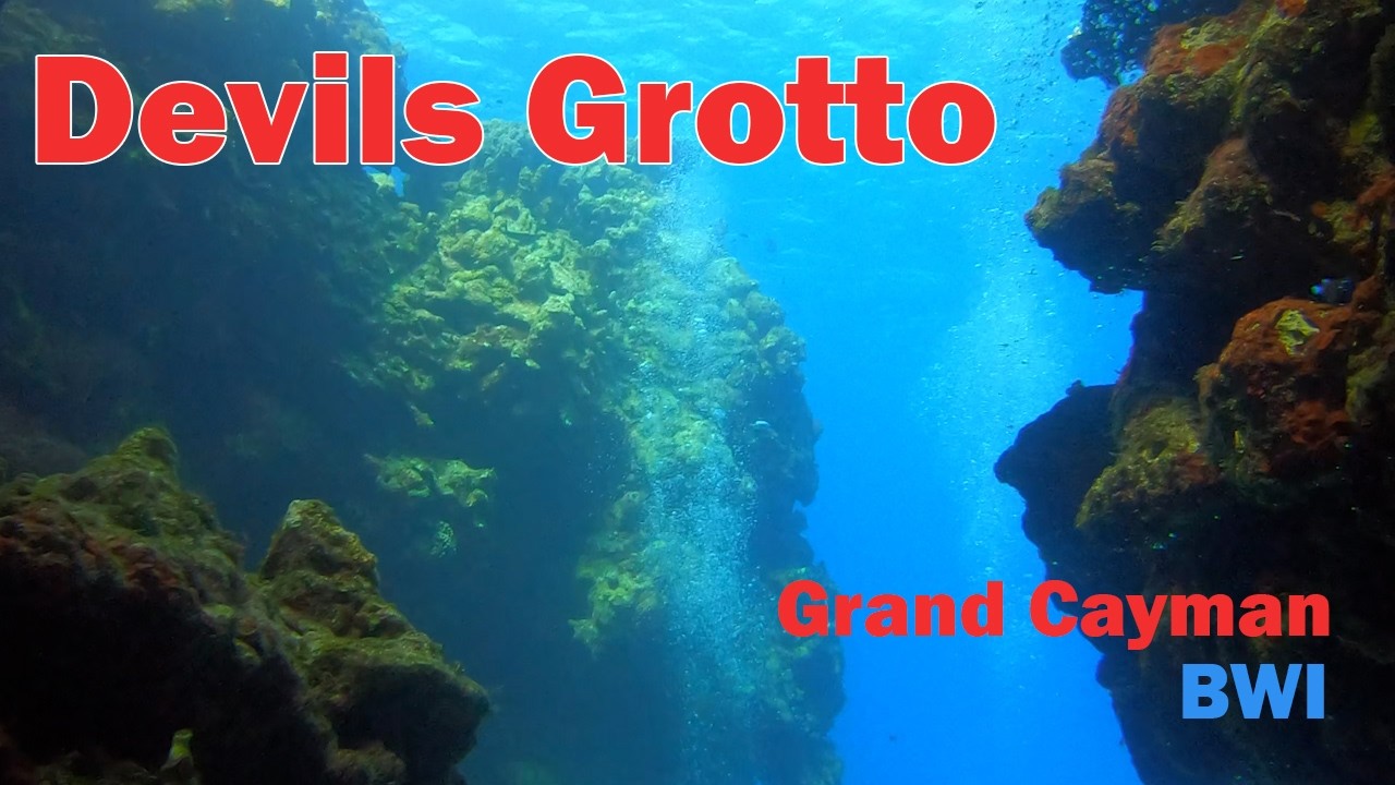 Diving Devils Grotto in Grand Cayman