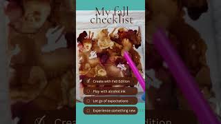 Cross Fall Edition off your checklist 🍂 #alcoholink #art #painting #artist #fall #autumn #diy