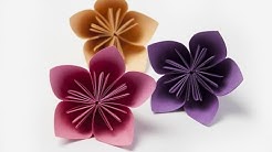 How to make a  Kusudama flower ( paper flowers ) - Durasi: 3.36. 