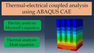 Thermal-electrical fully coupled analysis using Abaqus CAE tutorial
