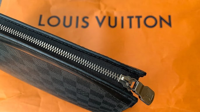 Authenticated Used LOUIS VUITTON Louis Vuitton Monogram Eclipse Pochette  Voyage MM M80914 Clutch Bag Second 