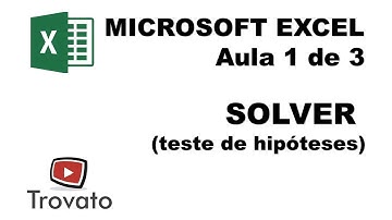 Excel - Solver - Aula 01 - Teste de hipóteses