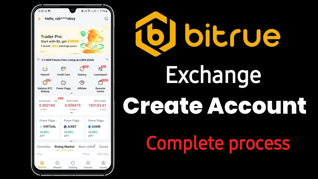 How To Create Account On Bitrue Exchange | Bitrue Exchange Par Account ...