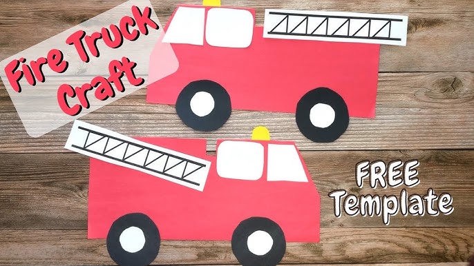 Fire Truck Craft (Free Template) - YouTube fire-truck-craft-free-template-youtube