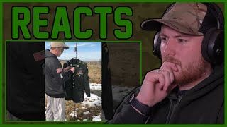 Royal Marine Reacts To Veteran burns uniform