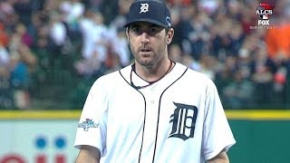 ALCS Gm3: Verlander gets around leadoff man at second