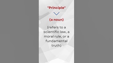 "principal" and "principle"