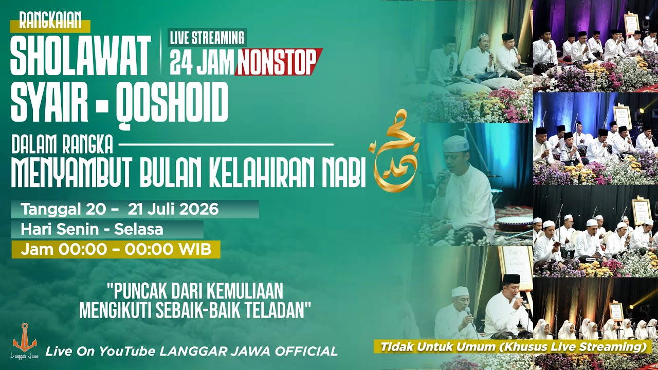 [LIVE] SHOLAWAT, SYAIR & QOSHOID 24 JAM FULL NONSTOP #1