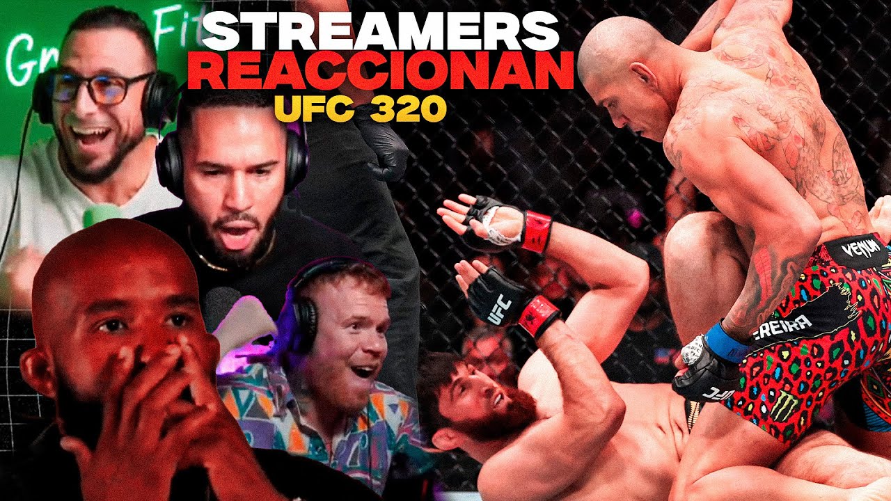 STREAMERS REACCIONAN AL BRUTAL K.O DE ALEX PEREIRA A MAGOMED ANKALAEV | UFC 320 EN ESPAÑOL