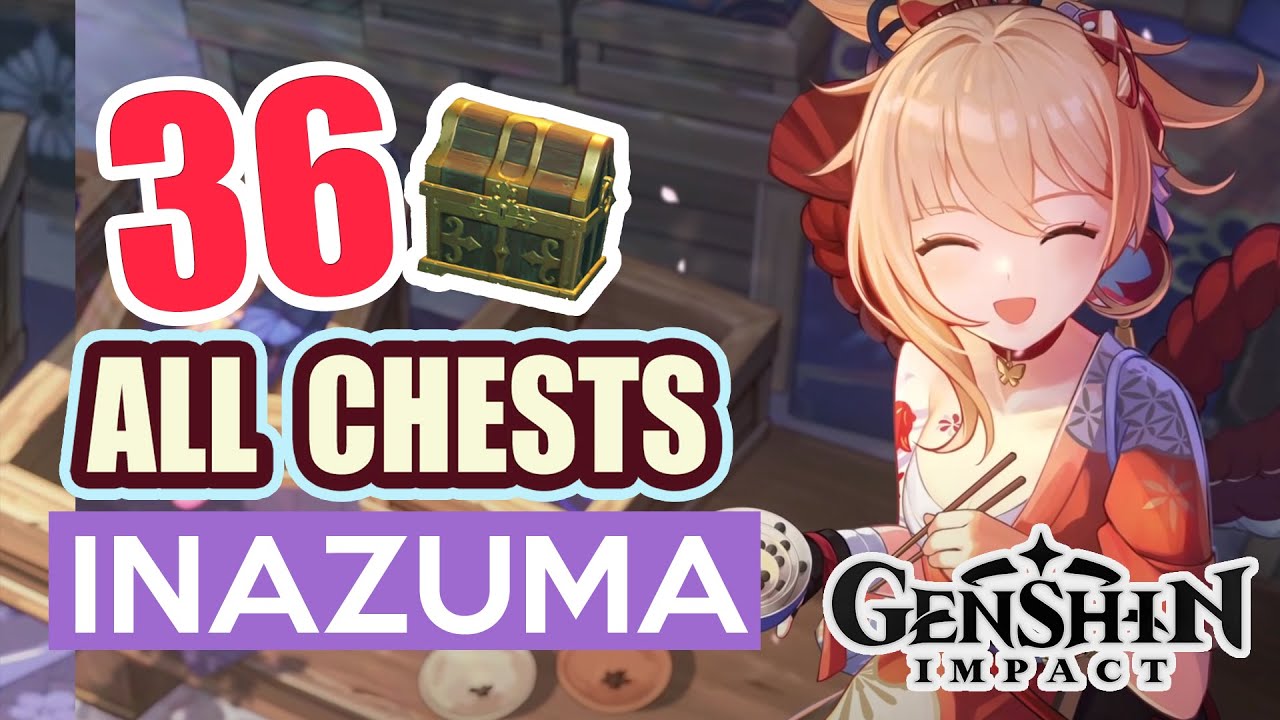 ALL CHESTS IN INAZUMA Fort Mumei Fujitou, Higi Village COMPLETE