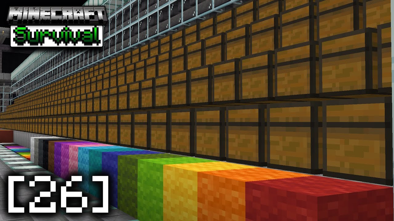 I Built a STORAGE ROOM in Minecraft Survival (#26) - YouTube