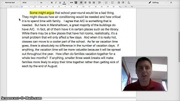 Writing the Counterargument Paragraph