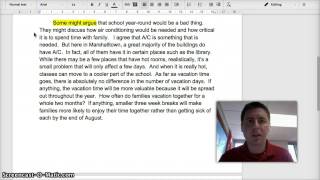 Writing the Counterargument Paragraph
